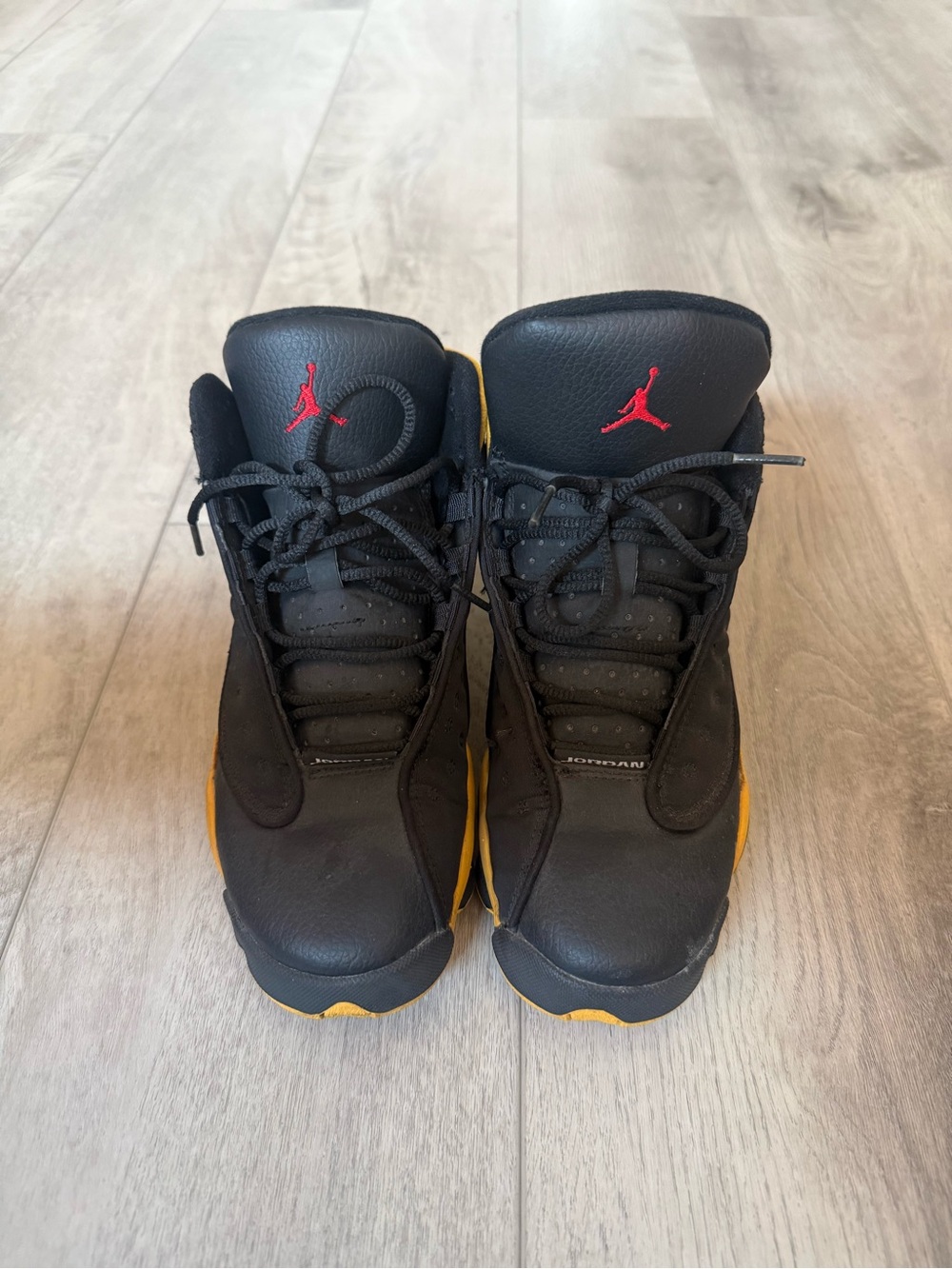 Air Jordan 13 Retro Melo Class of 2002 GS Black Yellow 5.5Y 884129-035